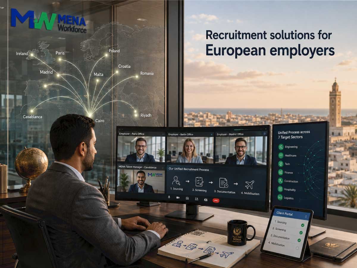 MenaWorkforce consultant managing recruitment for European employers from Tunisia