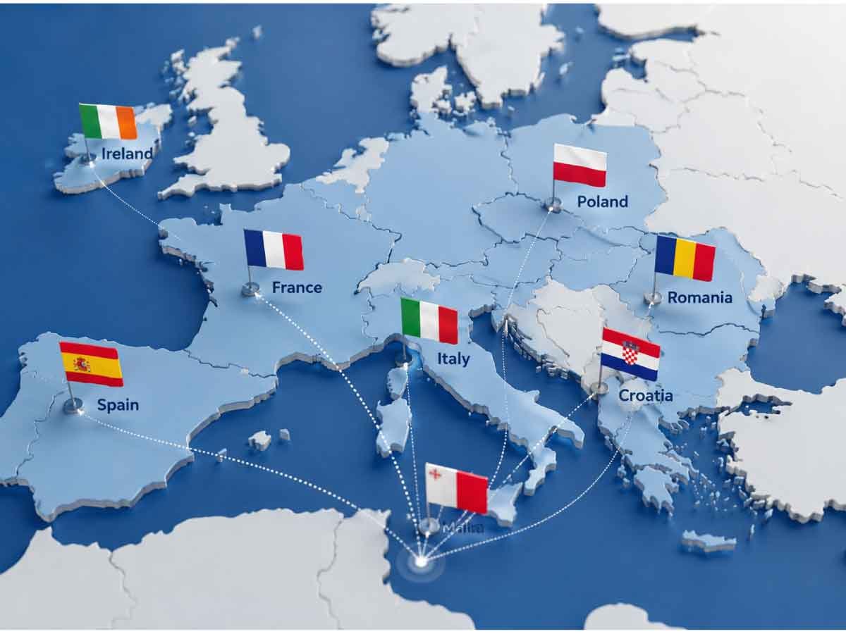 Worker Travelling to Europe for Work